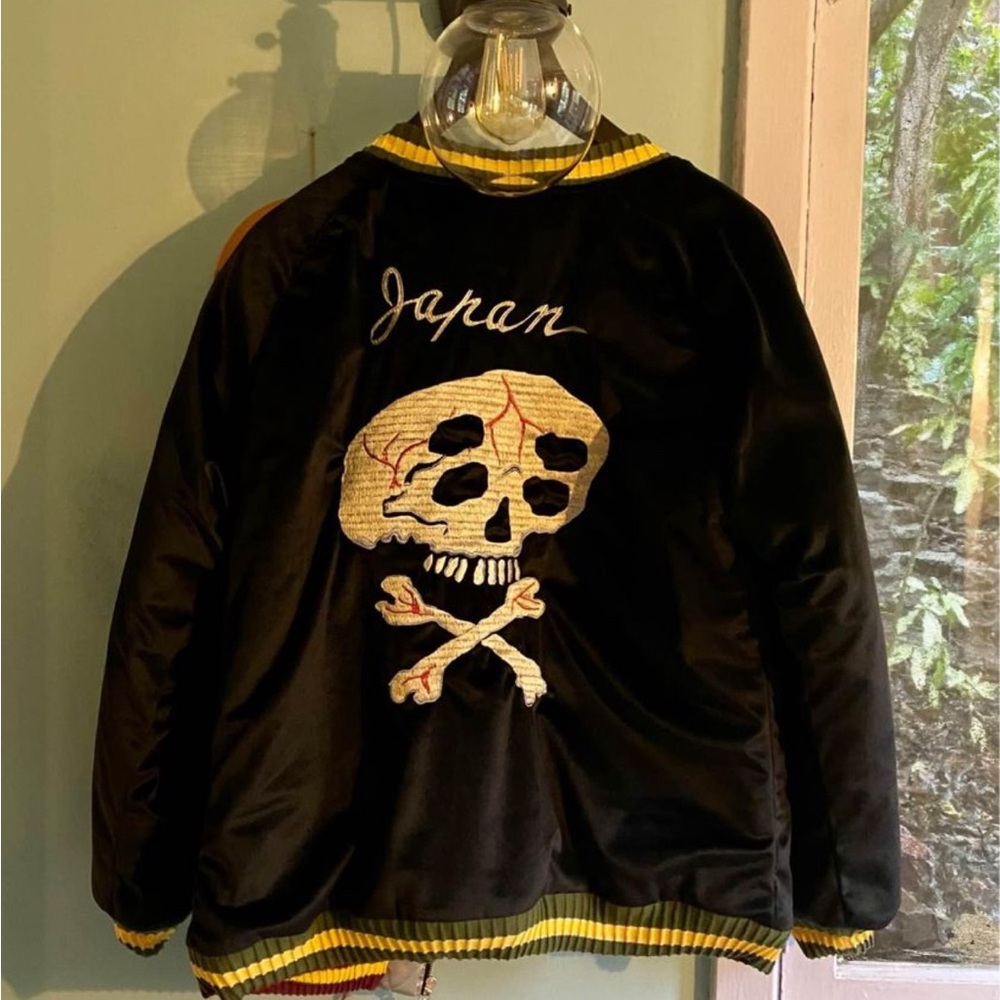 KAPITAL VELVETEEN SULFIDE SOUVENIR JACKET (RAIN SKULL) - Picture 7 of 11